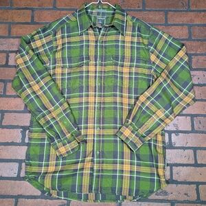 Exofficio Green Plaid High Quality Button Down‎